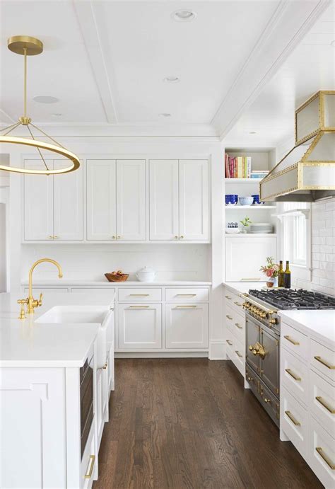 black granite white cabinets gold pulls stainless steel appliances|gold knobs and pulls stainless.